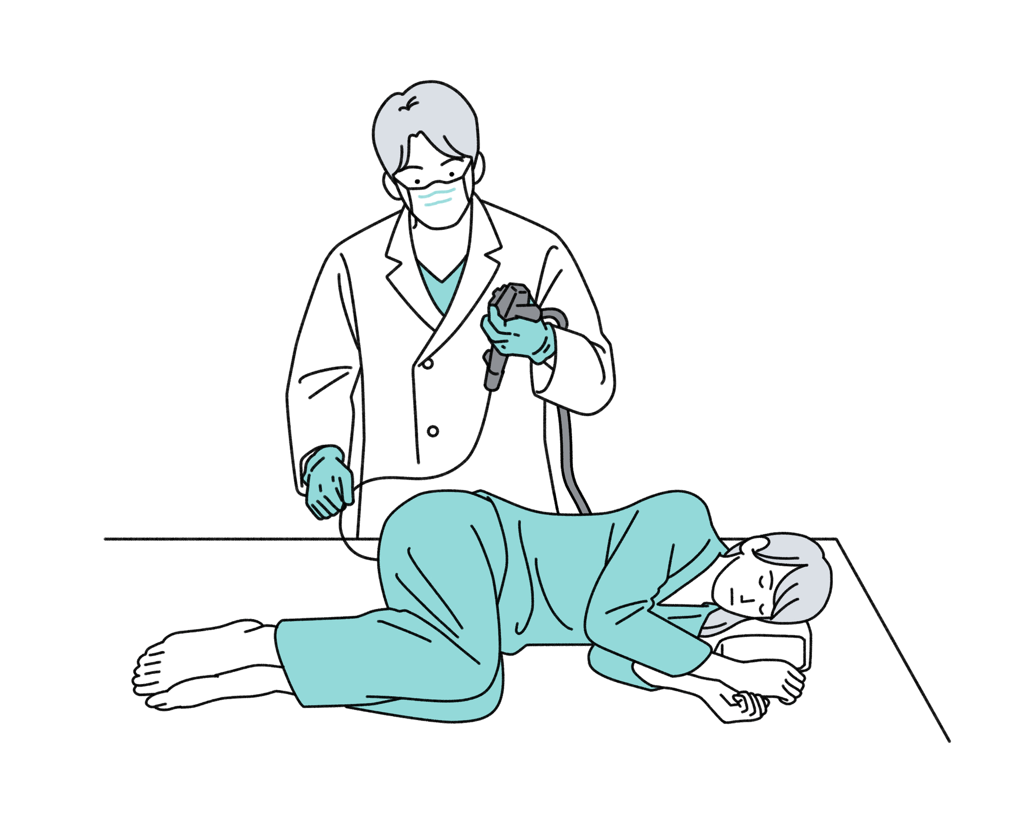 鎮静を用いた「苦痛に配慮した大腸カメラ」のイメージ